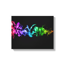 Abstraktes Rauchen - Ein Regenbogen im Dunkeln Ca