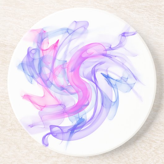 Abstraktes Rauchen im Wasser Getränkeuntersetzer (Vorne)