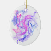 Abstraktes Rauchen im Wasser Keramikornament (Rechts)