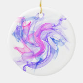 Abstraktes Rauchen im Wasser Keramikornament (Hinten)