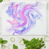 Abstraktes Rauchen im Wasser Küchentuch (Gefaltet)