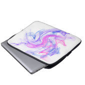 Abstraktes Rauchen im Wasser Laptopschutzhülle (Vorne Knopf)