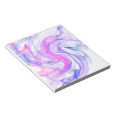 Abstraktes Rauchen im Wasser Notizblock (angewinkelt)