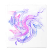 Abstraktes Rauchen im Wasser Notizblock (Vorderseite)