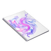 Abstraktes Rauchen im Wasser Notizblock (Rechte Seite)