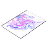 Abstraktes Rauchen im Wasser Notizblock (Linke Seite)