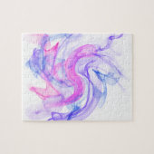 Abstraktes Rauchen im Wasser Puzzle (Horizontal)