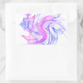 Abstraktes Rauchen im Wasser Rechteckiger Aufkleber (Tasche)