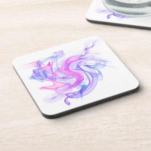 Abstraktes Rauchen im Wasser Untersetzer (Linke Seite)