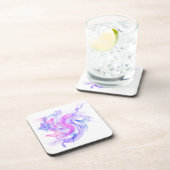 Abstraktes Rauchen im Wasser Untersetzer (Rechte Seite)