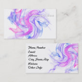 Abstraktes Rauchen im Wasser Visitenkarte (Vorne/Hinten)