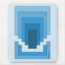 Abstraktes Rechteck in Blau