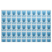 Abstraktes Rechteck in Blau Stoff (Fat Quarter (45,7 x 55,9 cm))