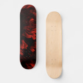 Abstraktes Red and Black Skateboard Deck (Vorderseite)