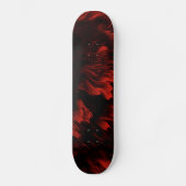 Abstraktes Red and Black Skateboard Deck (Vorderseite)