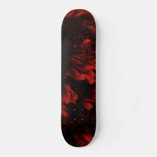 Abstraktes Red and Black Skateboard Deck