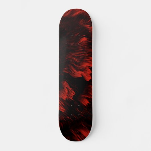 Abstraktes Red and Black Skateboard Deck (Vorderseite)