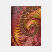 Abstraktes Red Fiery Fraktal Fleecedecke (Vorderseite)