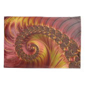 Abstraktes Red Fiery Fraktal Kissenbezug (Rückseite)