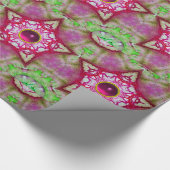 ABSTRAKTES RED PINK LILA FUCHSIA STARTEN MIT GEMS GESCHENKPAPIER (Ecke)