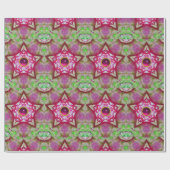 ABSTRAKTES RED PINK LILA FUCHSIA STARTEN MIT GEMS GESCHENKPAPIER (Flach)