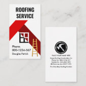 Abstraktes Red Rooftop Gebäude Visitenkarte (Vorne/Hinten)