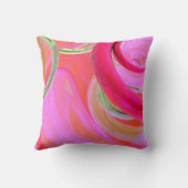 Abstraktes Reflektionsdesign Kissen (Rückseite)