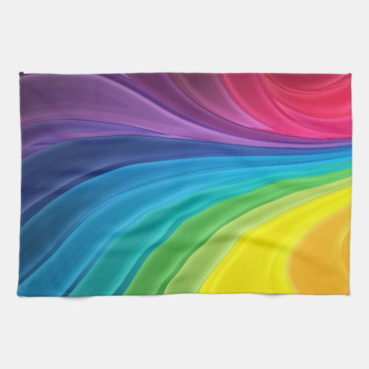 Abstraktes Regenbogen-Küchen-Tuch Handtuch (Horizontal)