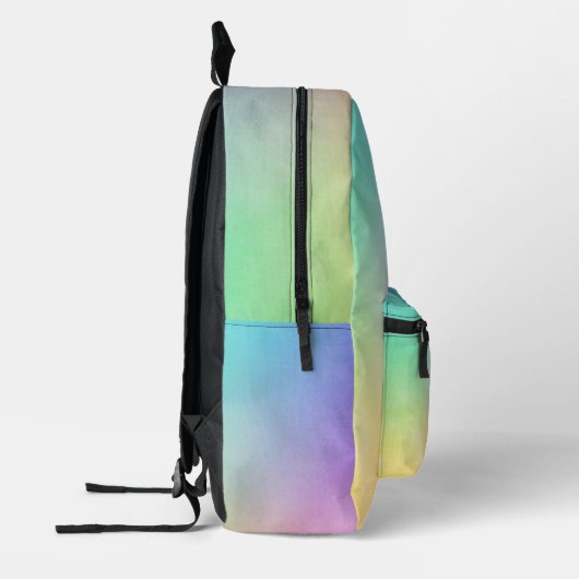 Abstraktes Regenbogendesign Bedruckter Rucksack (Links)
