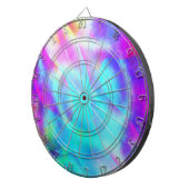 Abstraktes Regenbogendesign Dartscheibe (Vorderseite rechts)