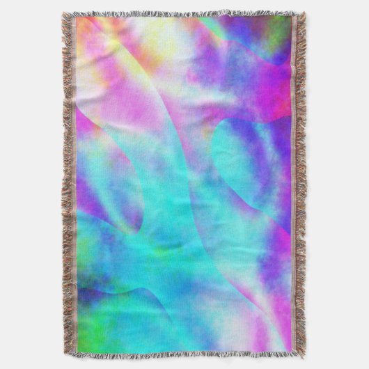 Abstraktes Regenbogendesign Decke (Vorderseite Vertikal)