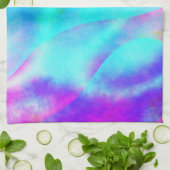 Abstraktes Regenbogendesign Geschirrtuch (Gefaltet)