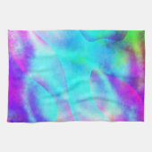 Abstraktes Regenbogendesign Geschirrtuch (Horizontal)