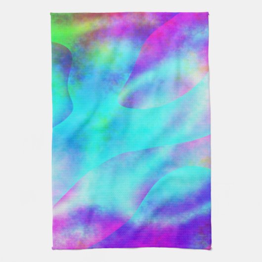 Abstraktes Regenbogendesign Geschirrtuch (Vertikal)