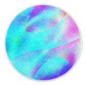 Abstraktes Regenbogendesign Keramikknauf (Vorderseite)