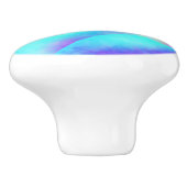 Abstraktes Regenbogendesign Keramikknauf (Seitenansicht)