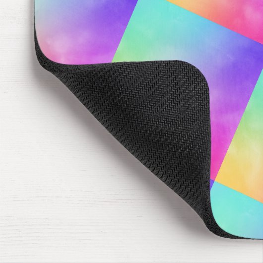 Abstraktes Regenbogendesign Mousepad (Ecke)