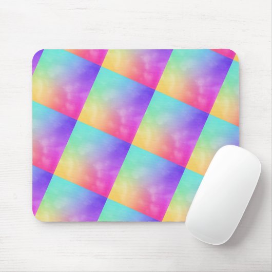 Abstraktes Regenbogendesign Mousepad (Mit Mouse)