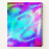 Abstraktes Regenbogendesign Notizblock (Rückseite)