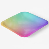 Abstraktes Regenbogendesign Pappteller (Gewinkelt)