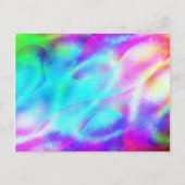 Abstraktes Regenbogendesign Postkarte (Vorderseite)