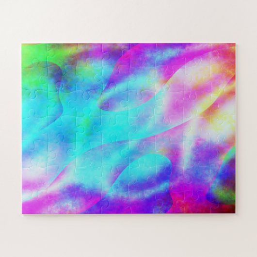 Abstraktes Regenbogendesign Puzzle (Horizontal)