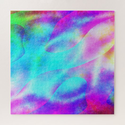 Abstraktes Regenbogendesign Puzzle (Horizontal)