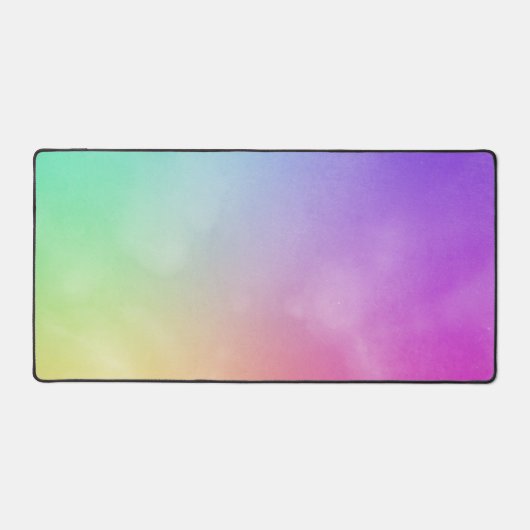 Abstraktes Regenbogendesign Schreibtischunterlage (Vorderseite)