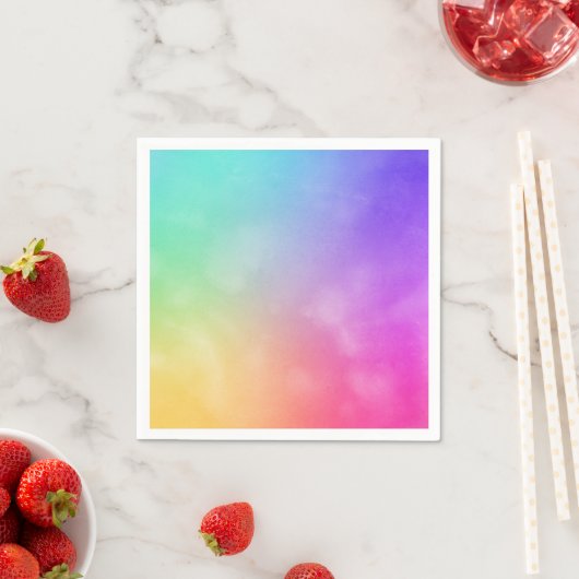 Abstraktes Regenbogendesign Serviette (Beispiel)