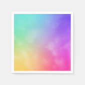 Abstraktes Regenbogendesign Serviette (Vorderseite)