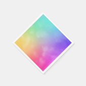 Abstraktes Regenbogendesign Serviette (Ecke)