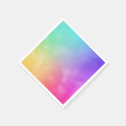 Abstraktes Regenbogendesign Serviette (Ecke)