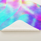 Abstraktes Regenbogendesign Sherpadecke (3/4)