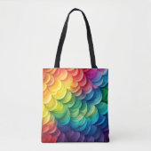 Abstraktes Regenbogenfarbmuster Tasche (Vorderseite)